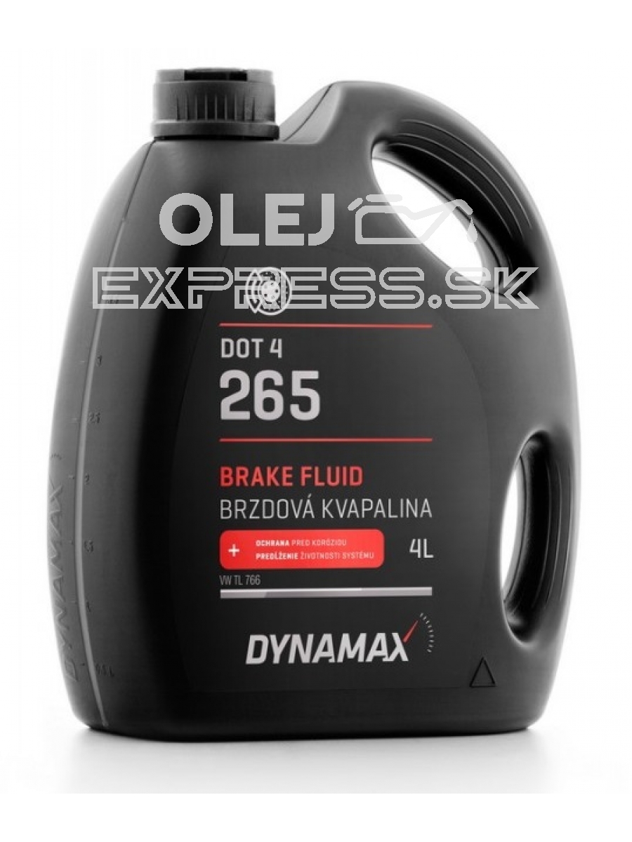 Brzdová kvapalina Dynamax 265 DOT 4 4L